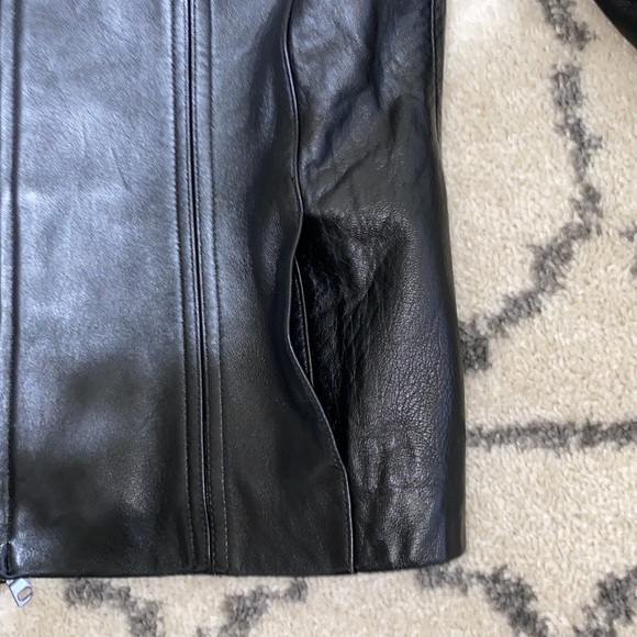 Black Faux Leather Jacket - Picture 7 of 8